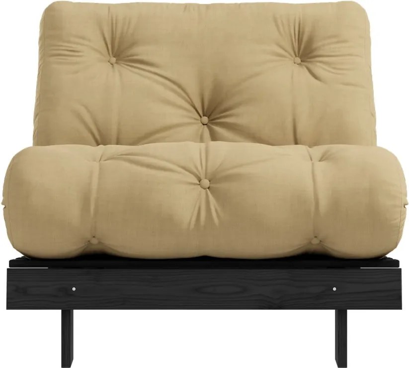 Sedia in colore senape Roots Black Night - Karup Design