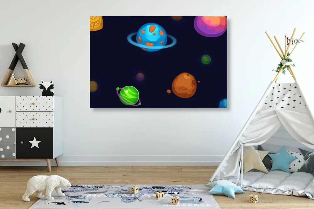 Quadro su tela – Pianeti magici