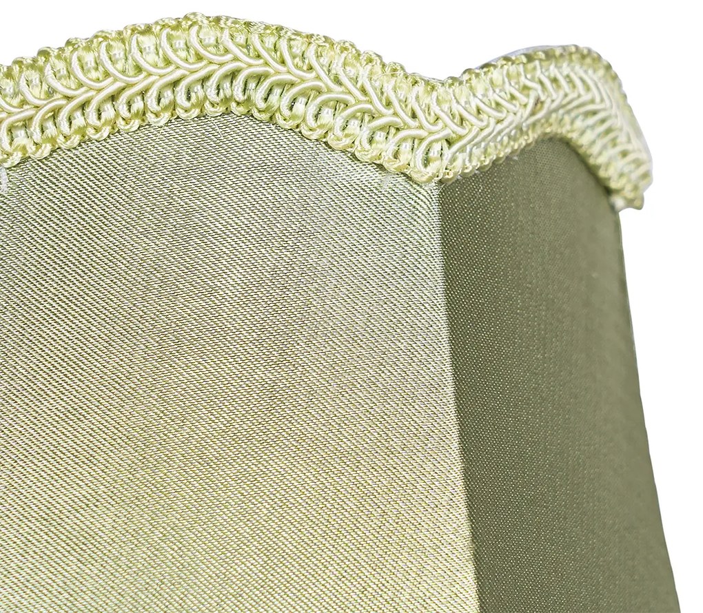 Paralume in tessuto verde 12 cm - Granny