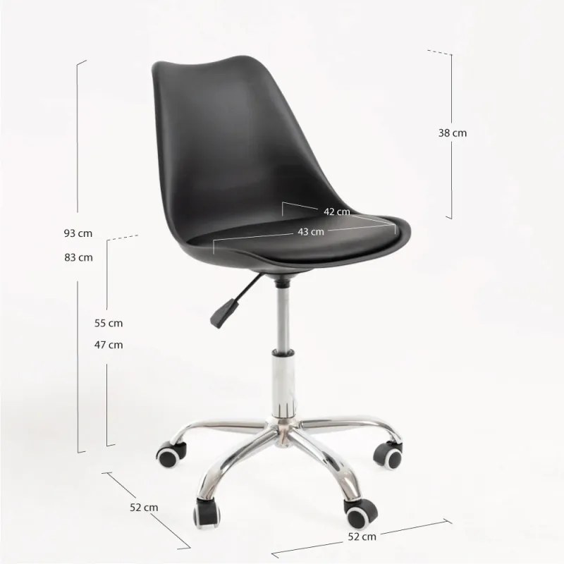 Pack 4 Sedie Neo - Nero