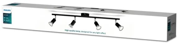 Philips - Faretto LIMBALI 4xGU10/50W/230V nero