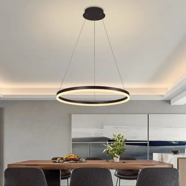 Brilagi - Lampadario a sospensione con filo LED dimmerabile CIRCLE LED/42W/230V 3000-6500K marrone + +TC