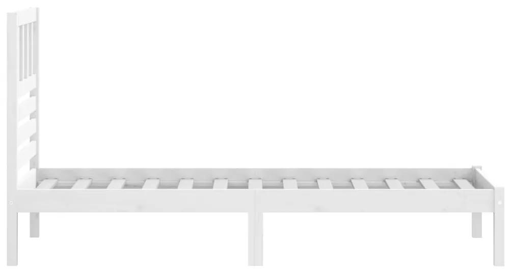 Giroletto Bianco in Legno Massello di Pino 90x200 cm