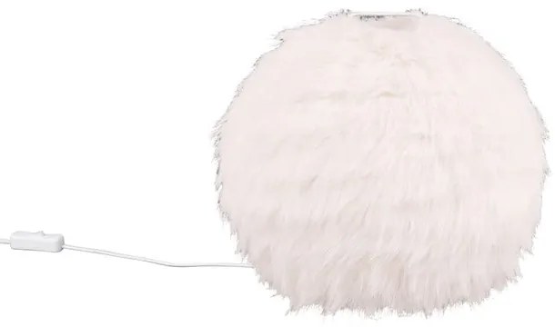 Lampada da tavolo color crema (altezza 24 cm) Furry - Reality