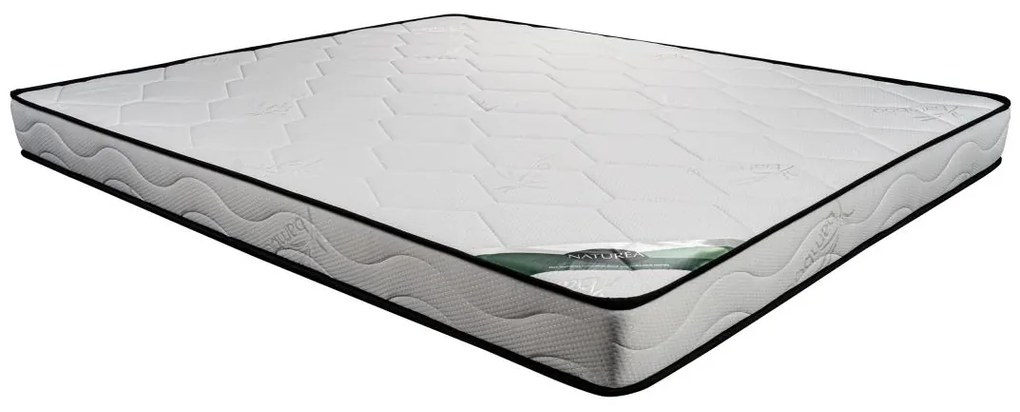 Materasso 140 x 190 cm schiuma e rivestimento bambù sp. 15 cm  - KANANI di NATUREA