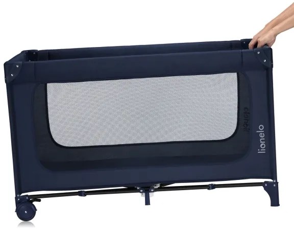 Lionelo - Lettino da viaggio JASMIN EASY FOLD Blu navy