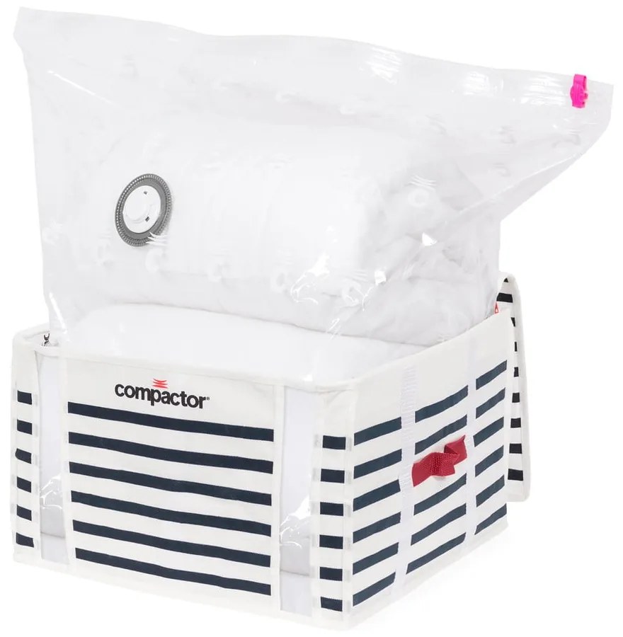 Scatola per abiti Medium Mariniere 3D Vacuum Bag, 125 l - Compactor