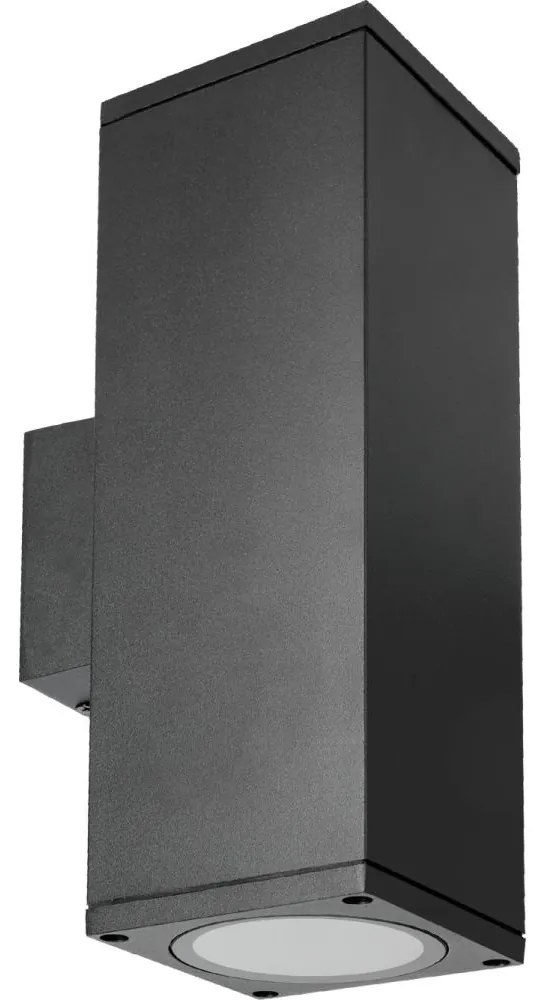 Applique da esterno 2xGU10/35W/230V IP54 quadrato nero