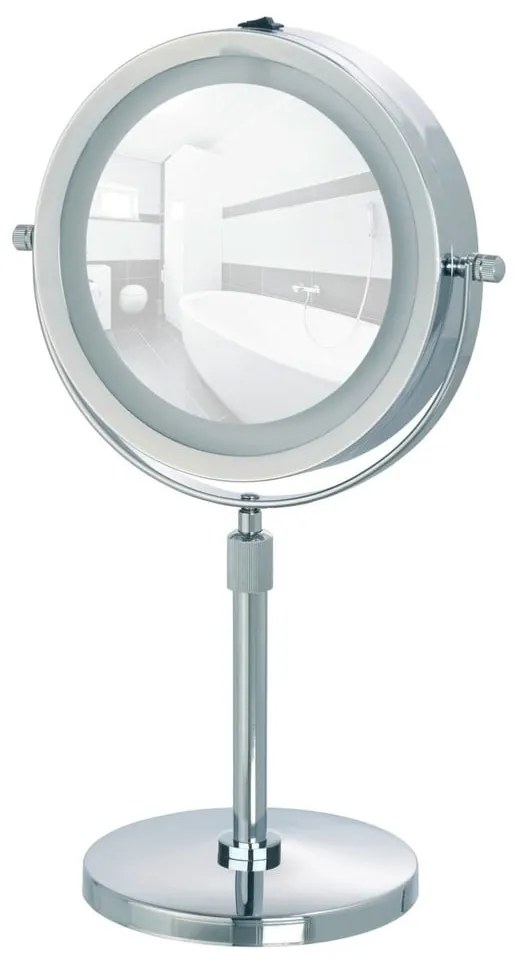 Specchio per make-up con illuminazione/con ingrandimento (5x) ø 13,5 cm Lumi – Wenko