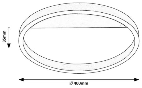 Rabalux 71309 - Plafoniera LED THRIC LED/20W/230V, finitura dorata