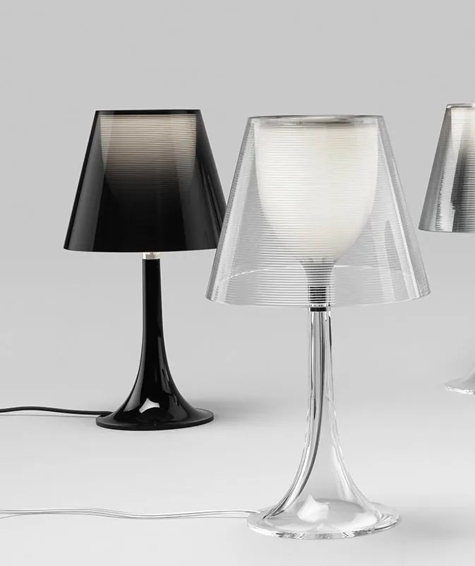 Flos Miss K Lampada da tavolo 43 cm a luce diffusa nero alluminato