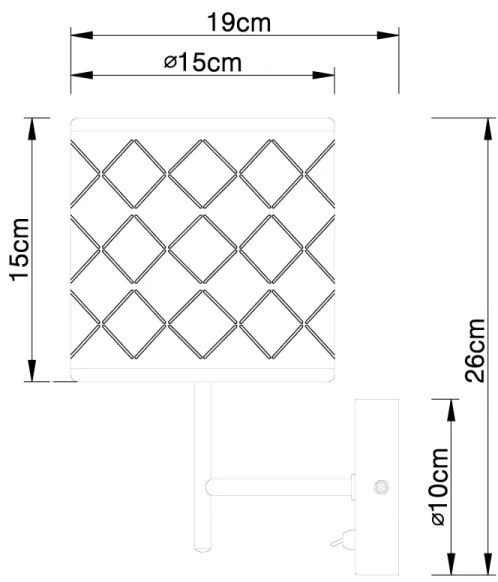 Globo 15228W - Applique KIDAL 1xE14/40W/230V
