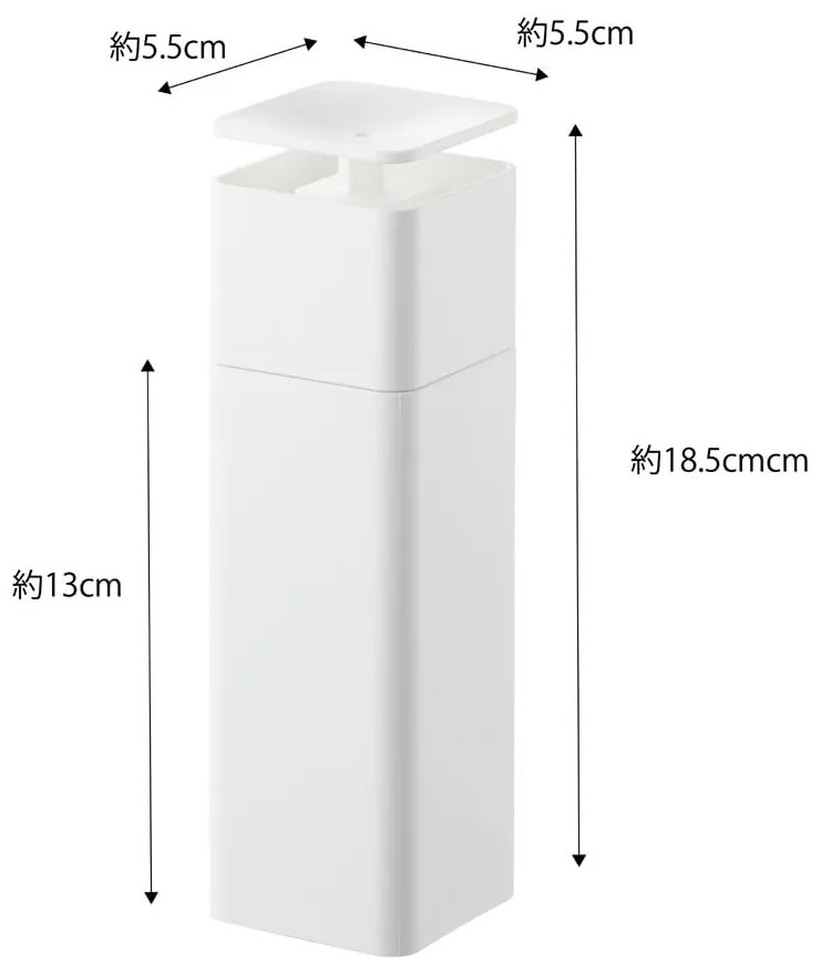 Distributore di detersivo bianco Yamazaki , 250 ml Tower - YAMAZAKI