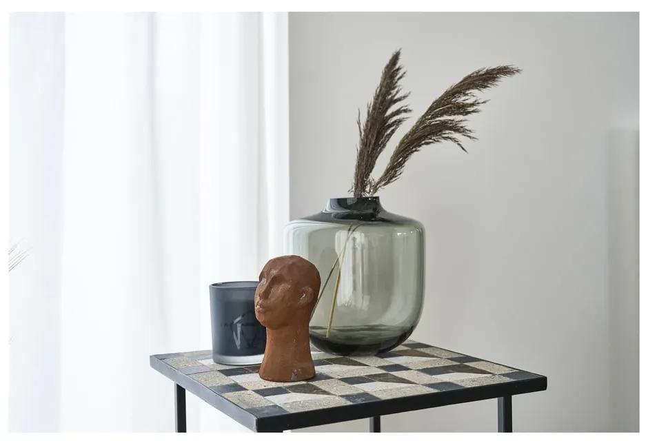 Vaso in vetro grigio (altezza 21 cm) Daun - Villa Collection