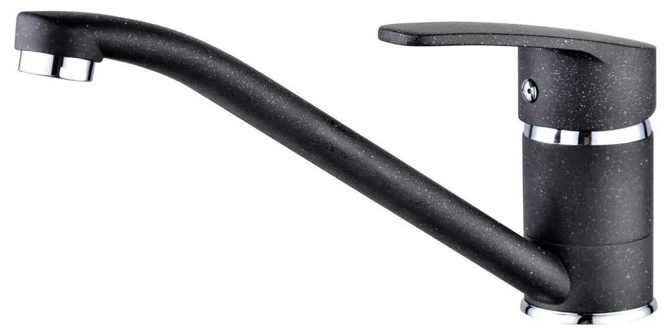 ALVEUS 1130434 - Rubinetto per lavello NINA 13,5 cm granito/nero