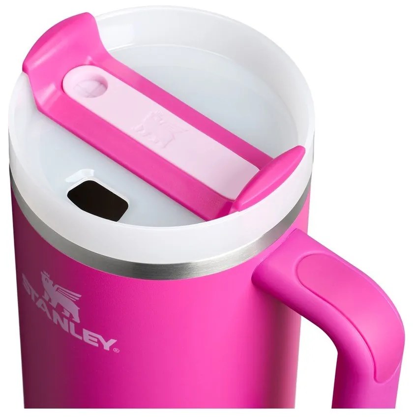 Borraccia termica rosa in acciaio inox 1,18 l Quencher H2.0 FlowState Tumbler Violet Blossom – Stanley