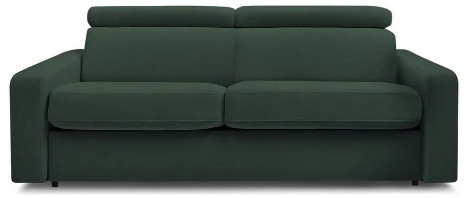 Divano in verde scuro allungabile 195 cm Monaco – Bobochic Paris