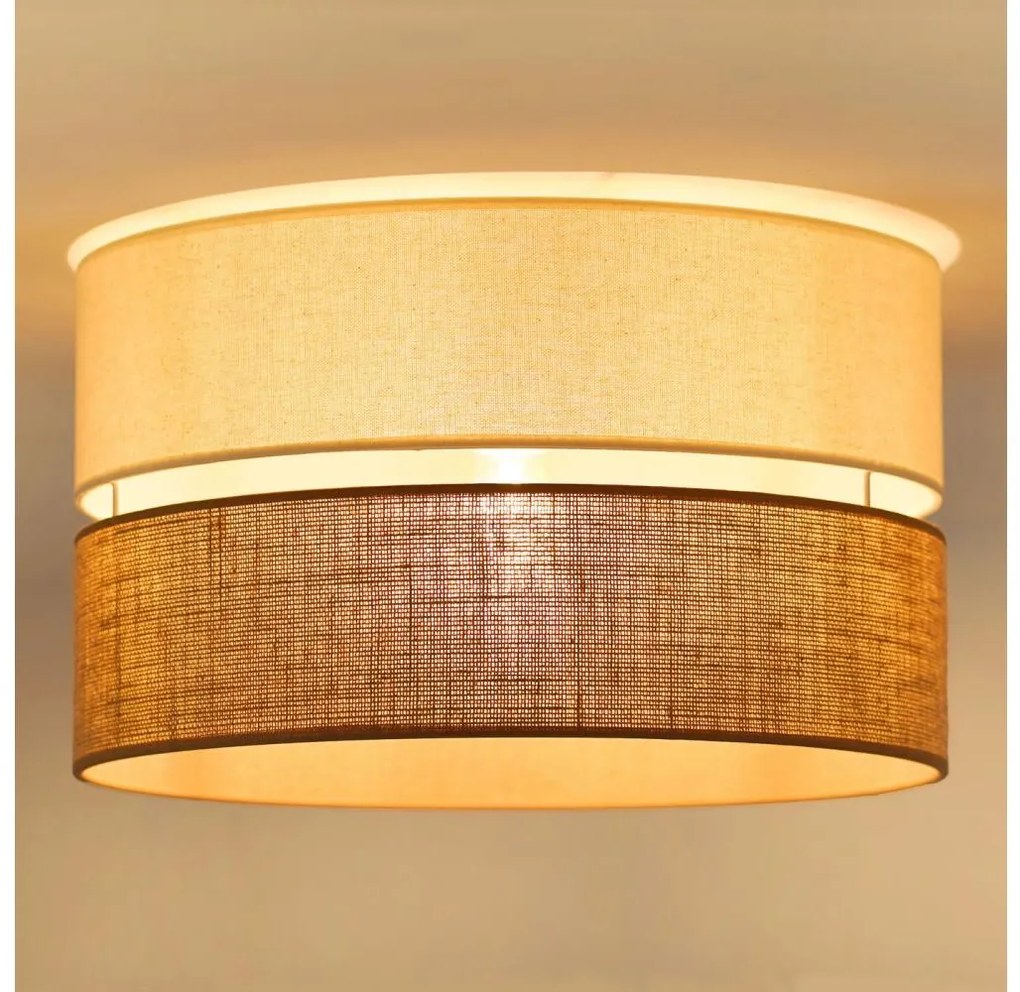 Brilagi - Lampada a soffitto ROYAL YUTE 1xE27/15W/230V Ø40 cm beige crema