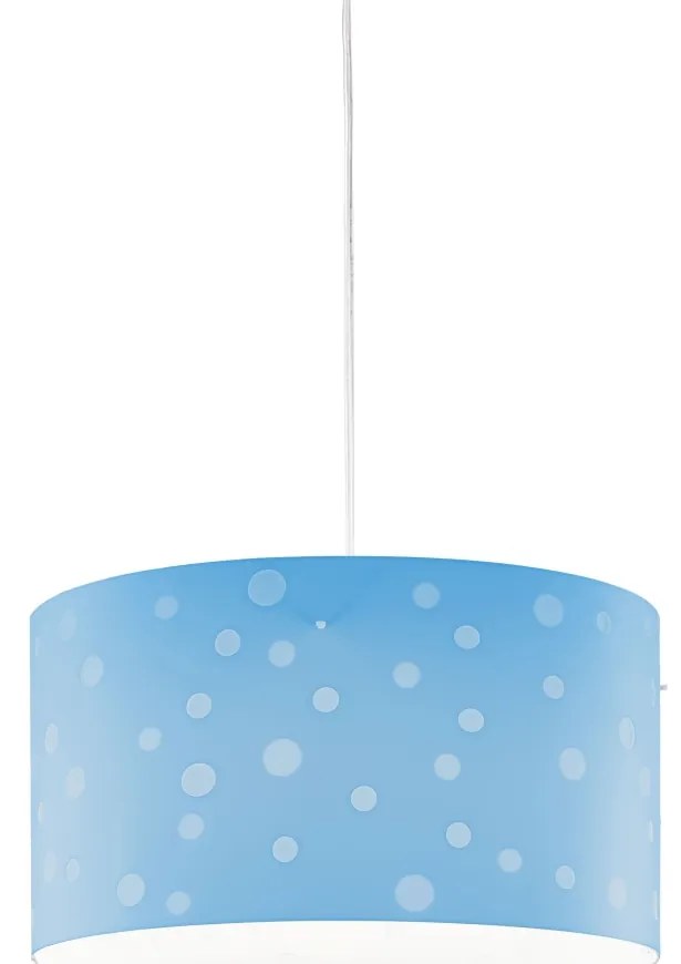 Lampadario Moderno Pois Polilux ® Blu Pastello 3 Luci E27