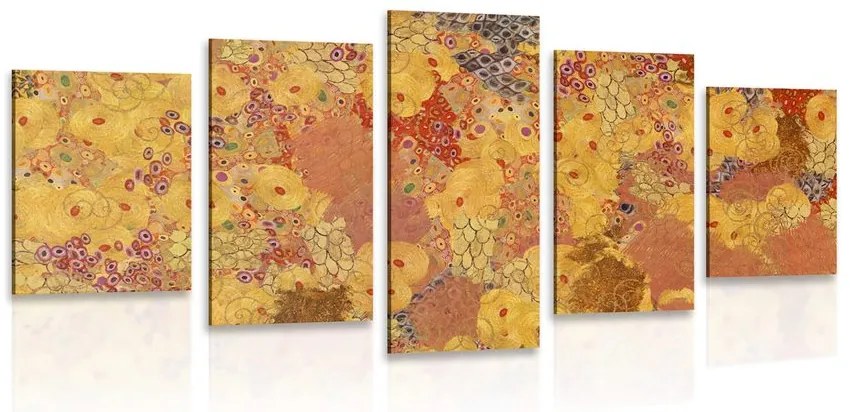Quadri 5 pezzi – Astrazione nello stile di G. Klimt