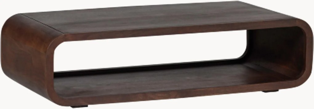 Tavolino da salotto in legno di mango con ripiano Kinu