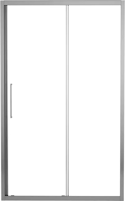 Porta doccia scorrevole L 157-161 cm x H 195 cm per nicchia in vetro trasparente SP. 6 mm, profilo lucido cromo, serie Record