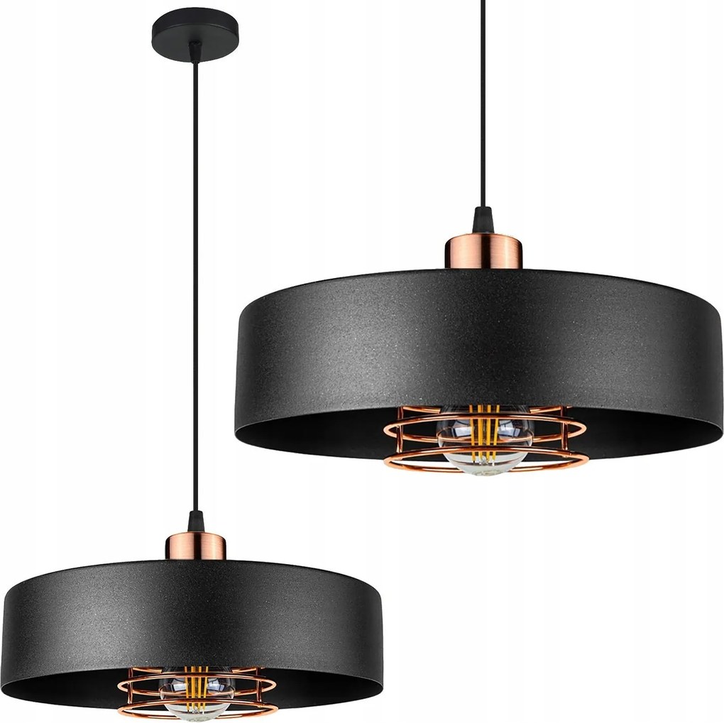 Lampada APP1246-1CP Black/Rose gold