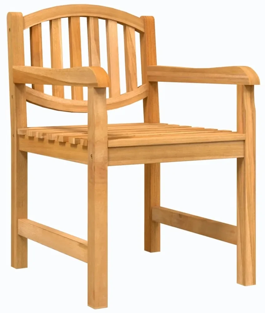 Sedie da giardino 2 pz 58x59x88 cm in legno massello di teak
