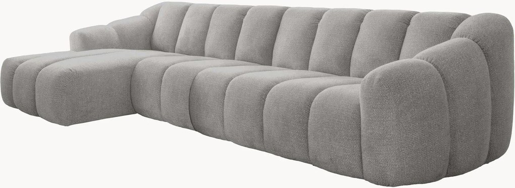 Divano angolare in ciniglia Shell