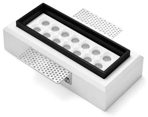 Faretto da incasso con fonte luminosa fisso Modulo LED TECNICO ANFIPOLI bianco verniciabileX10 cm Luce bianco caldo