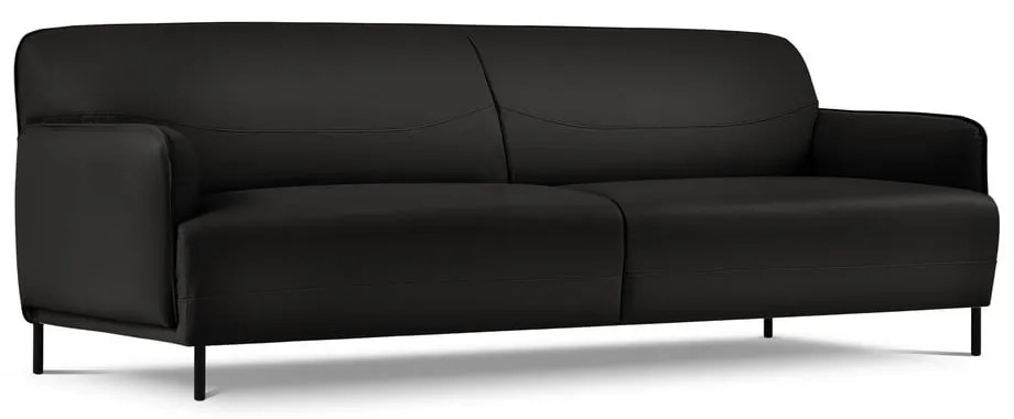 Divano in pelle nera , 235 x 90 cm Neso - Windsor & Co Sofas