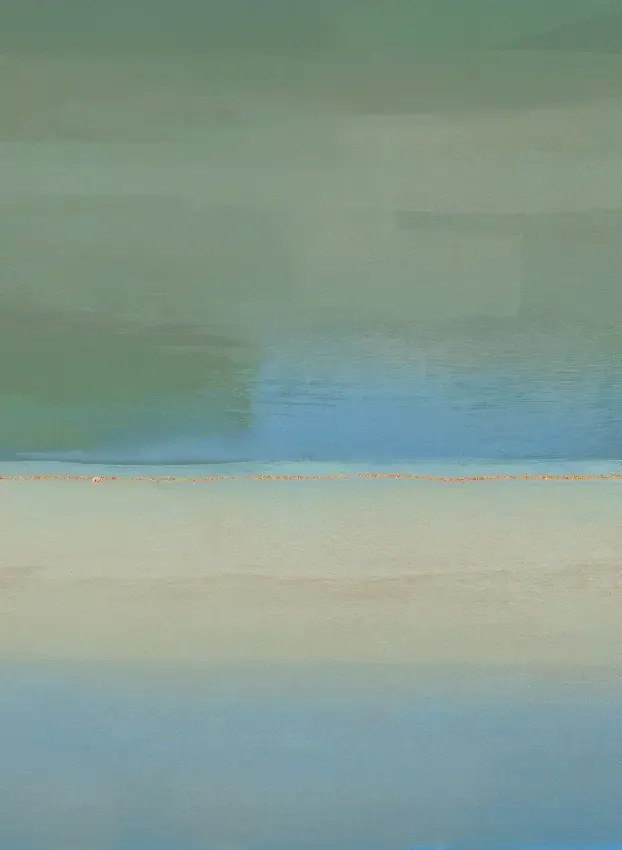 Jannelli & Volpi Wandbild Alegranza - Green Blue Panel 2