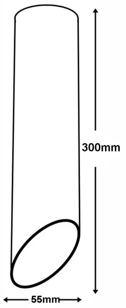 Plafoniera VALDA 1xGU10/60W/230V nera