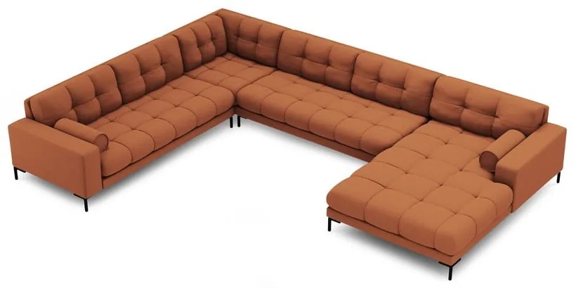 Divano angolare color mattone (angolo sinistro) Bali - Cosmopolitan Design