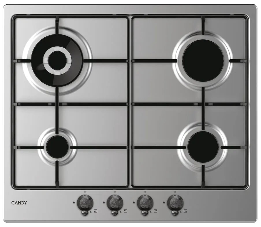 Piano cottura 4 fuochi CHW6BR4WTX GHISA INOX CANDY inox