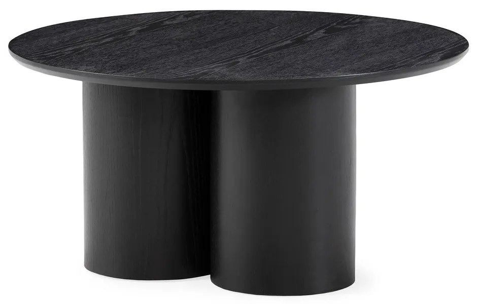 Tavolino da salotto rotondo nero ø 80 cm Lua – MOME