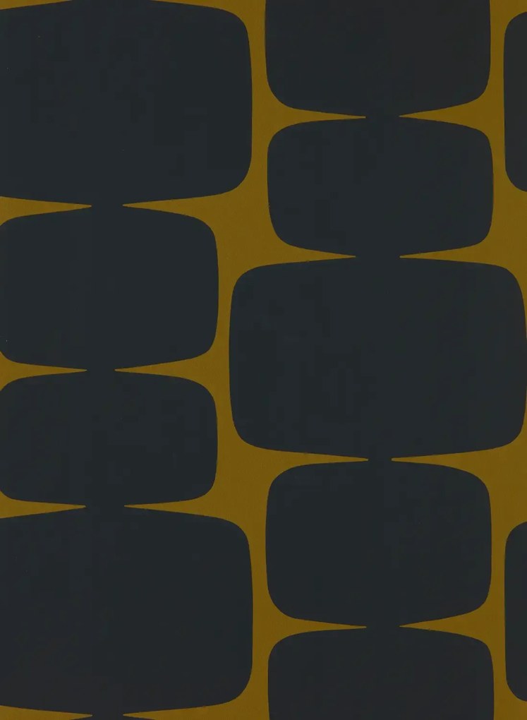 Scion Carta da parati Lohko - Tumeric/ Charcoal