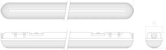 APLED - LED Lampada fissa DUSTER LED/58W/230V IP65 4000K