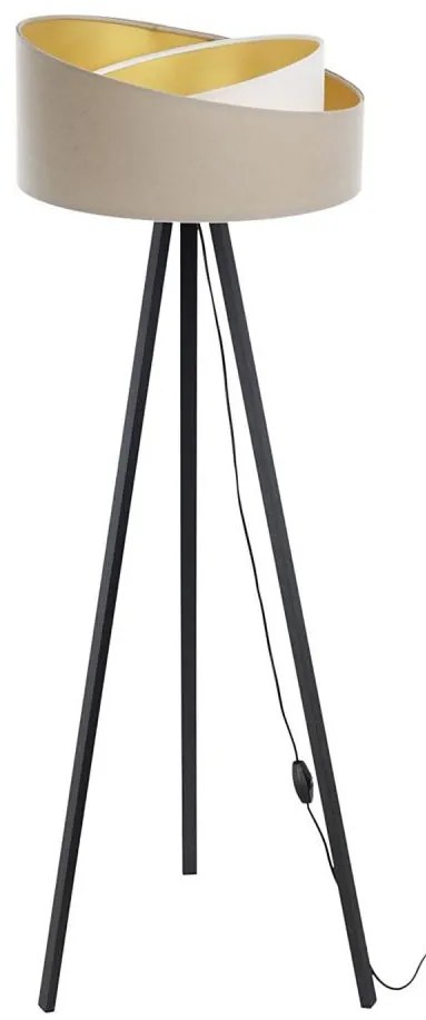 Lampada da terra GALAXY 1xE27/60W/230V beige/bianco/wenge