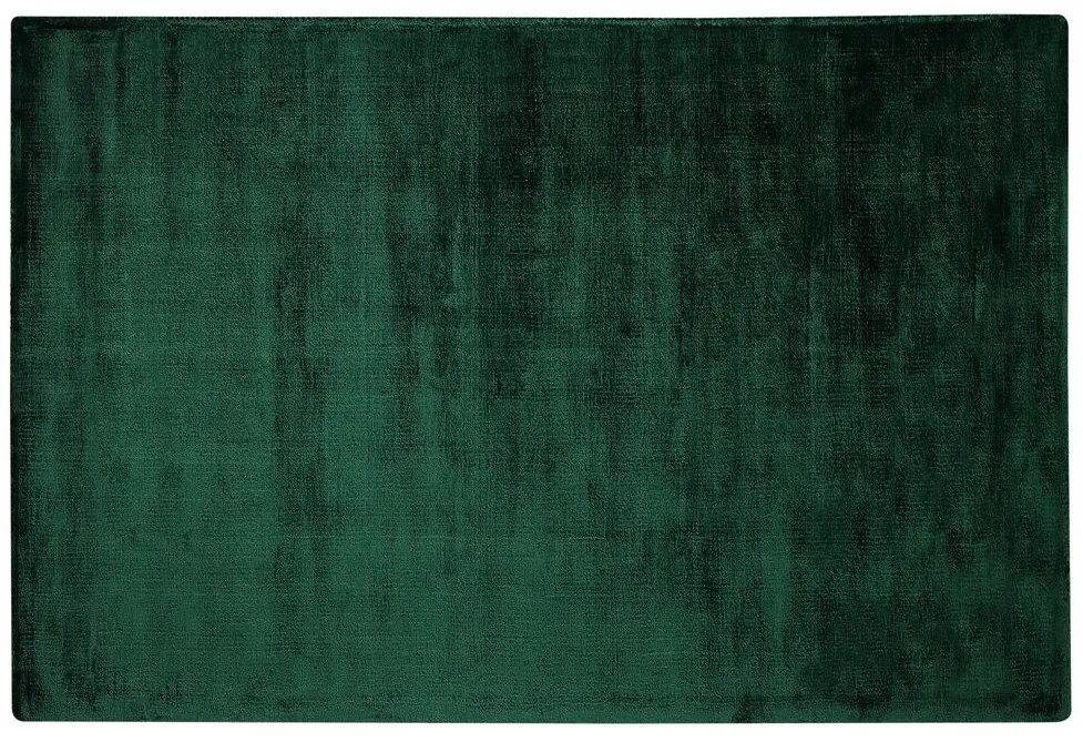 Tappeto viscosa verde scuro 160 x 230 cm GESI II Beliani