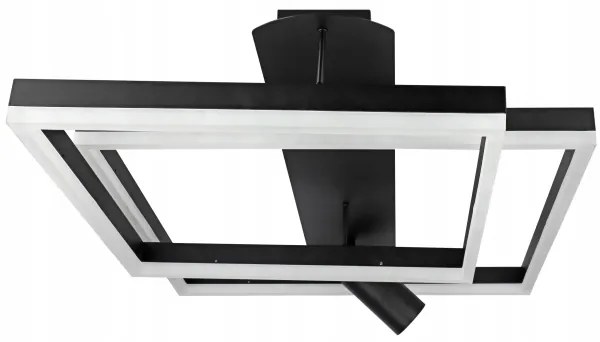 Plafoniera LED LED/38W/230V + 1xGU10/30W nera