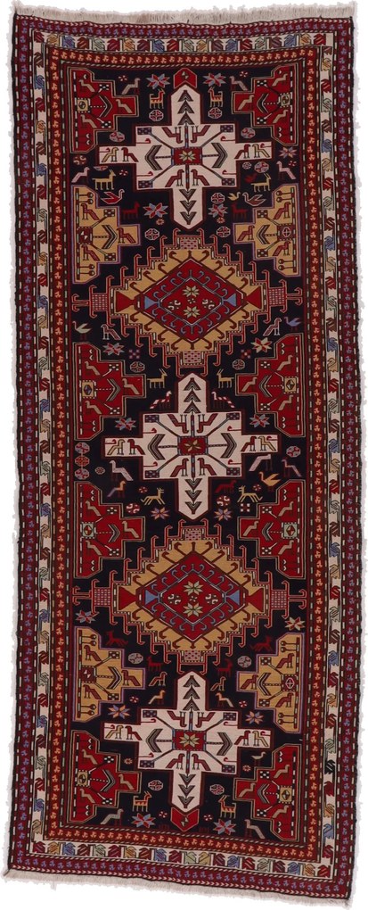 Sirjan Tappeto 120 x 300 (Iran) Annodato A Mano