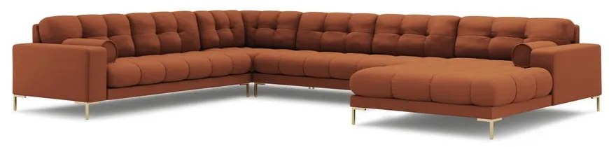 Divano angolare color mattone (angolo sinistro) Bali - Cosmopolitan Design
