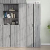 Credenza Grigio Sonoma 30x42,5x185 cm in Legno Multistrato 3281397