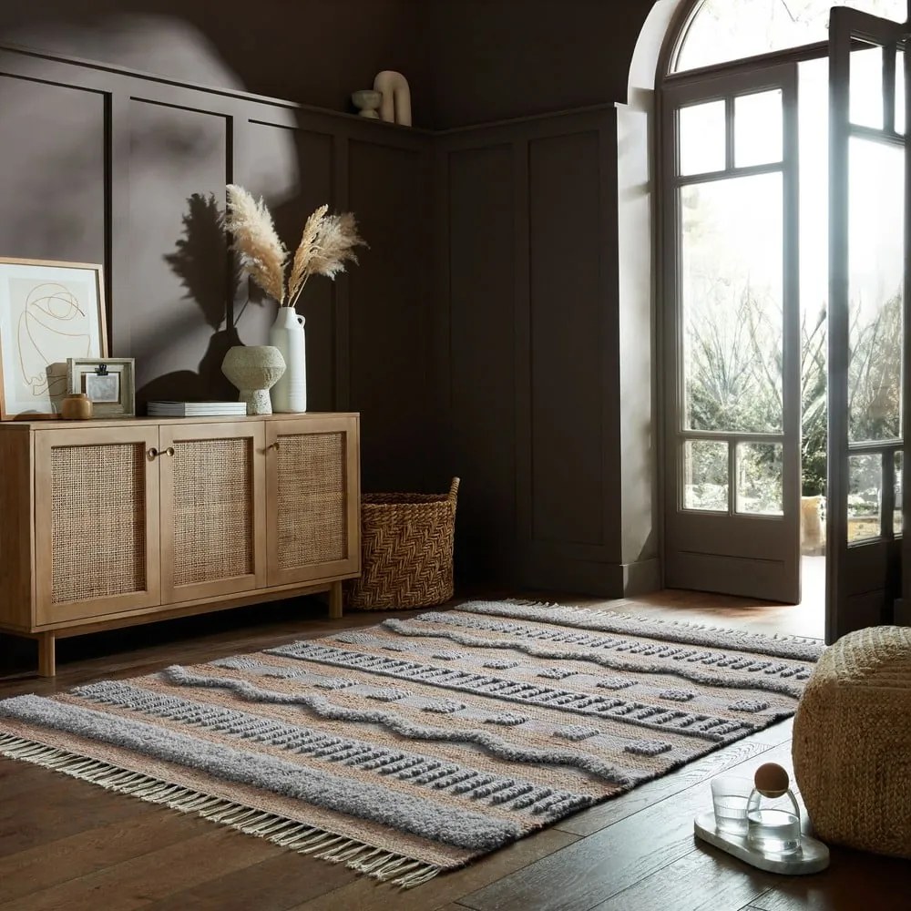 Tappeto grigio chiaro/naturale 120x170 cm Medina - Flair Rugs