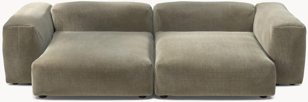 Divano componibile 3 posti in velluto a coste Vetsak