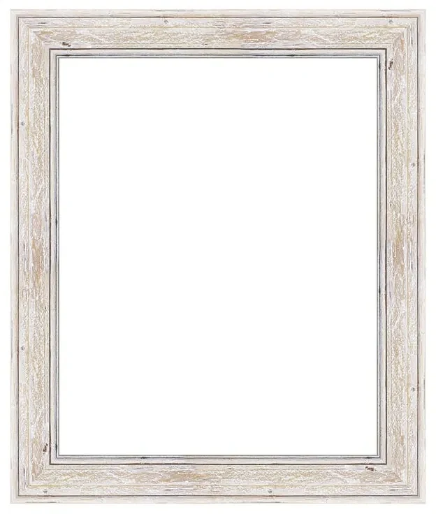 Cornice Calliope bianco opaco per foto da 40x50 cm