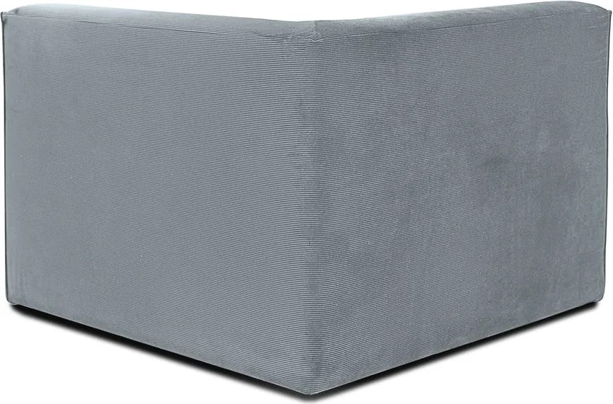 Divano componibile grigio (con composizione variabile) con rivestimento in velluto a coste Sting – Scandic