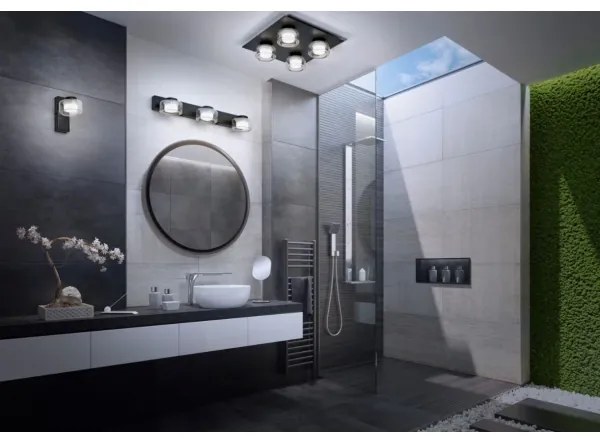 Ledvance - Applique bagno ORBIS FLAME LED 5,5W 230V IP44 nero