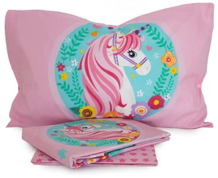 Completo Lenzuola Singolo Magic Unicorn